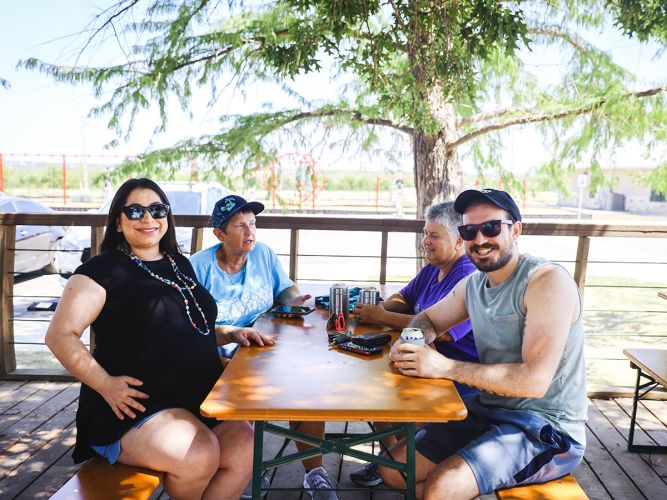 People at Schatziland RV Resort San Marcos