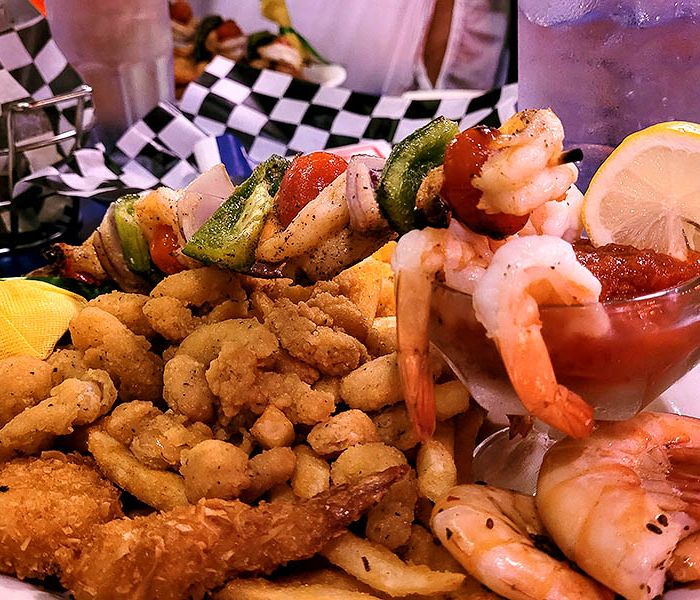 Texas gulf coast seafood platter
