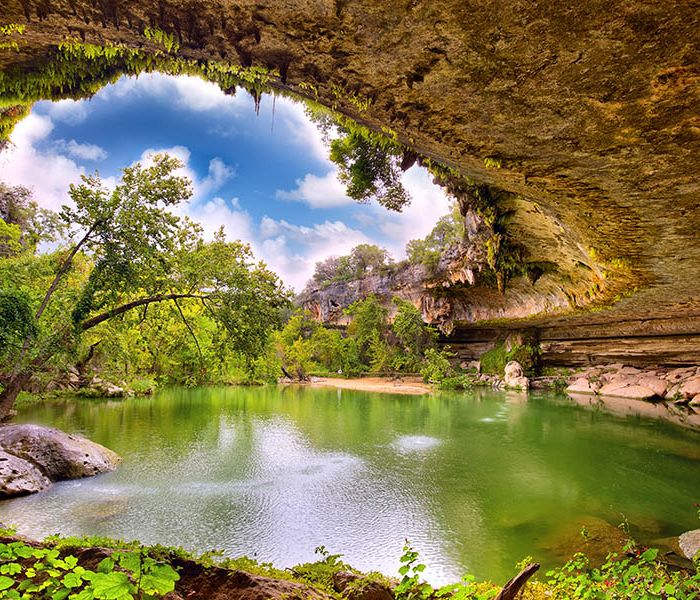 Hamilton Pool Swimming Hole in Texas