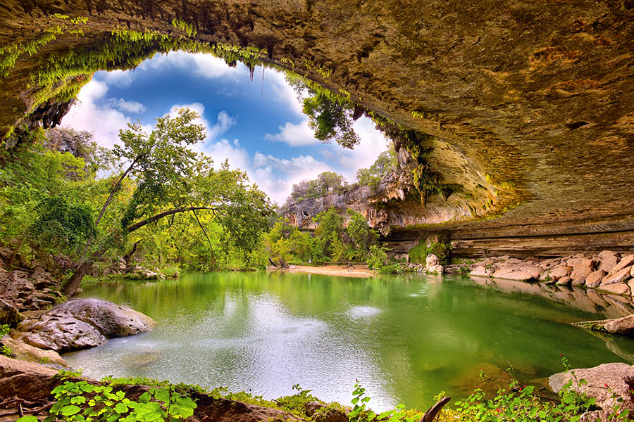 Hamilton Pool Swimming Hole in Texas